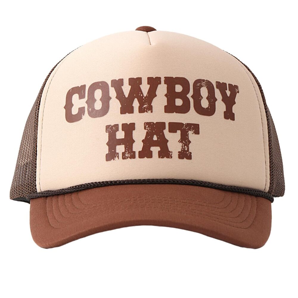 7151 Cowboy Hat Trucker Hat & Baseball Cap - Stylish Cowboy Trucker Hat &